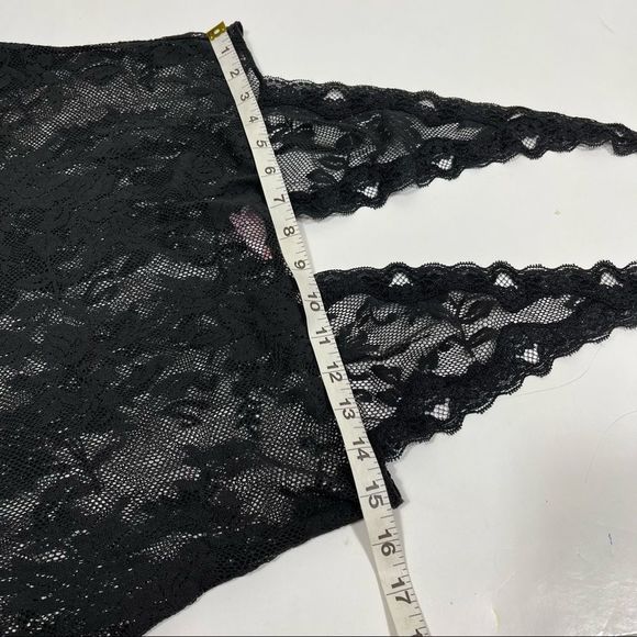 Victoria’s Secret large lingerie slip dress black lace halter - Picture 10 of 11